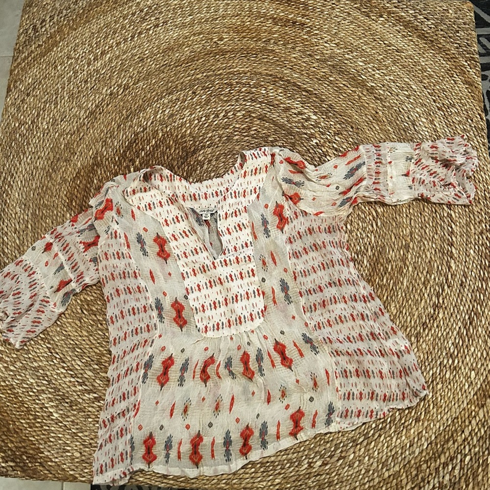 Lucky Brand Womens Plus Size Top (1X)